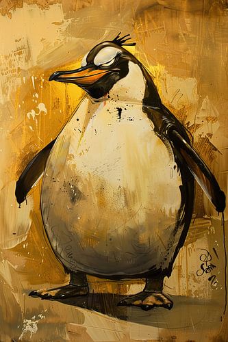 Schicker Spaziergang im Wasser von Blickfänger Gemälde