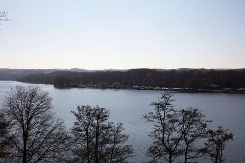 Impressies van het Baldeney-meer in Essen, Duitsland