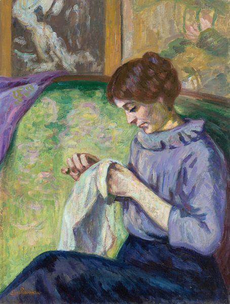Armand Guillaumin,Mevrouw Guillaumin cousant van finemasterpiece