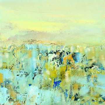 Landkaart in pastel van Claudia Gründler