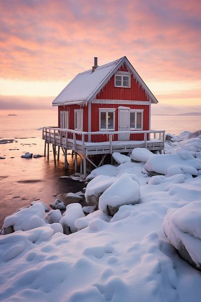 Winterlandschaft von fernlichtsicht