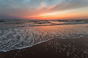 La mer du Nord au coucher du soleil (0141)
