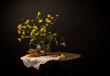 Flowers along the Dutch road - Buttercups I by Ninette