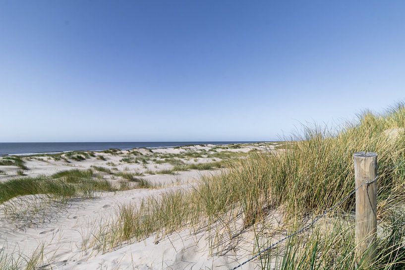 Duinen bij het Noordzee strand van Groet van Paul Veen