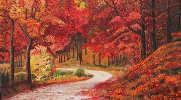 Warme herfst kleuren in het bos van Gulserin Gokcan