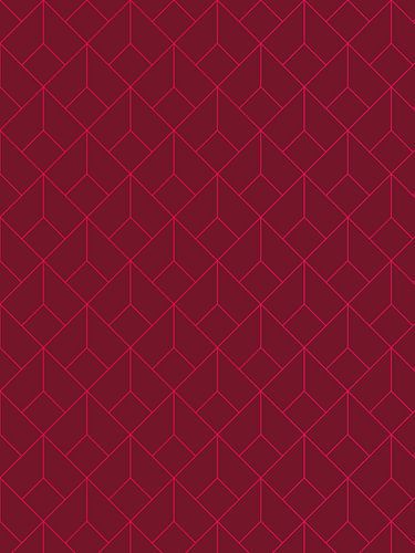 Geometrischer Musterdruck - Rot