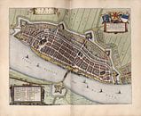 Kampen, Stadsplattegrond Joan Blaeu 1652 van Atelier Liesjes thumbnail