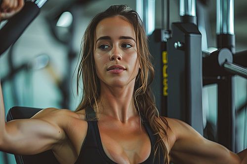 mensen in fitness of sportschool actief