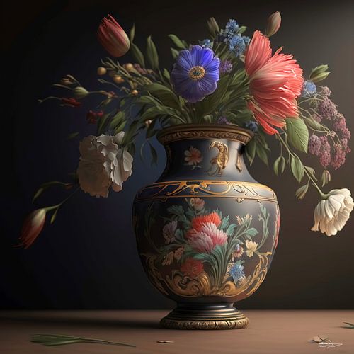 stilleven met bloemen