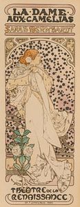 La Dame aux Camélias (extrait de Les Maîtres de l'Affiche), Alphonse Mucha