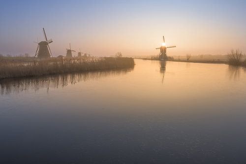 Overwaard Mills Kinderdijk by Adriaan Westra