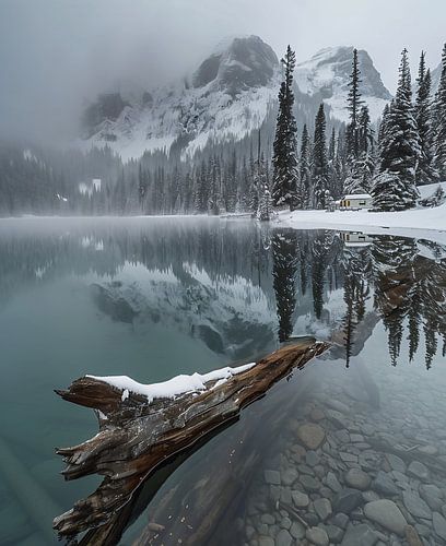 Stilte aan het wintermeer