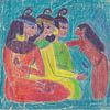 Drei ägyptische Frauen und eine Magd. von Wieland Teixeira