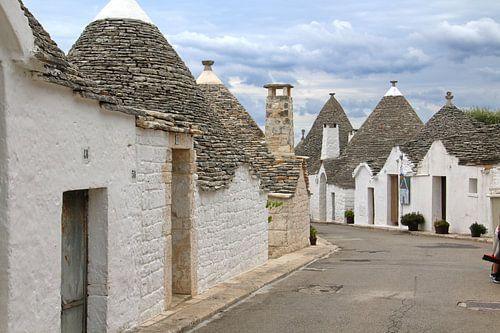 Trulli huisjes in Alberolbello, Italië