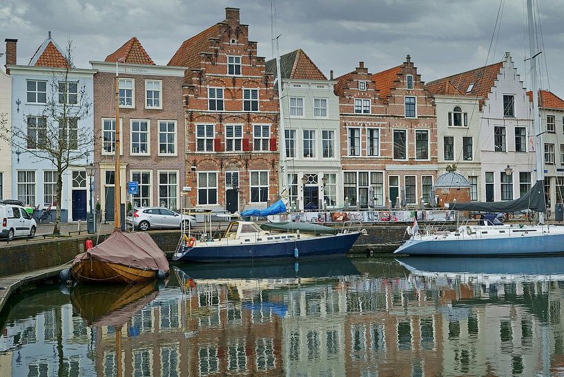 Dreamy image of the port of Goes by Gert van Santen