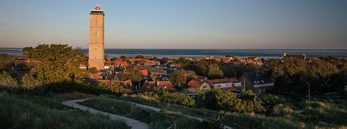 Brandaris Terschelling à la lumière du soleil couchant