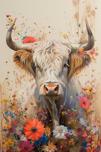 Harmony in the Highlands - Scottish highlander - light - beige