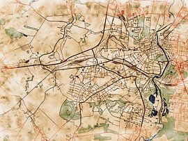 Carte de Görlitz avec le style 'Serene Summer' sur Maporia