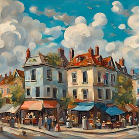 Matin d'été dans la vieille ville sur Kristin M