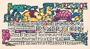 Reijer Stolk - Ankündigung einer Ausstellung von Reijer Stolk in Rotterdam (1906)