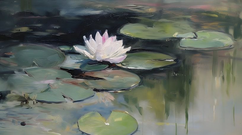 Een lotusbloem in bloei van FJB