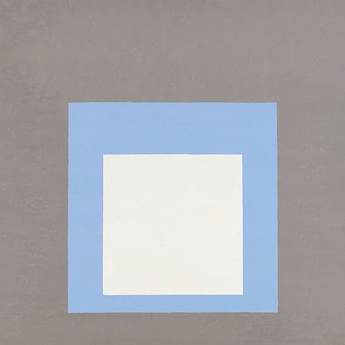 Josef Albers - Hommage an das Quadrat, grau, blau, weiß, hohe Auflösung