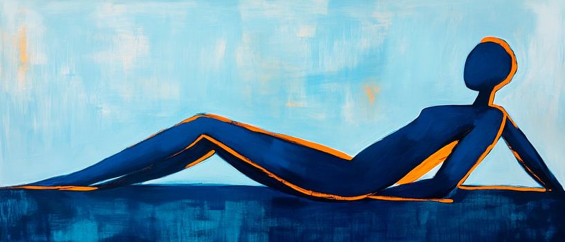 Reclining silhouette by Poster Art Shop