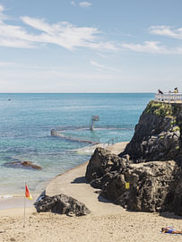 Breton bathing cove von Michael Schulz-Dostal