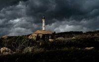 Nuages d'orage autour du phare d'Aruba par Ronald Huijben Aperçu
