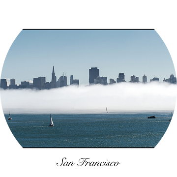 San Francisco in de mist van Wim Slootweg