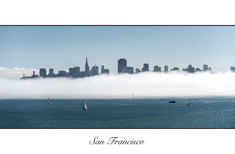 San Francisco im Nebel von Wim Slootweg