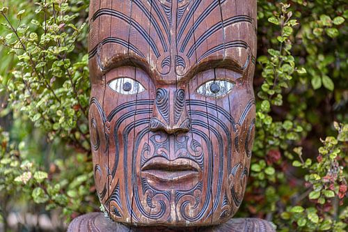 Maori stammen oud traditioneel dorp