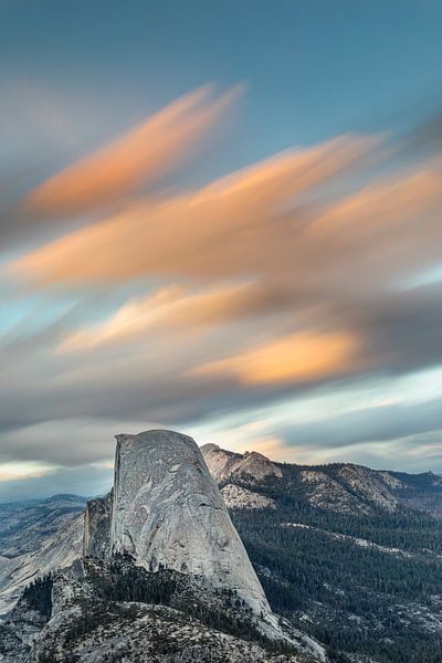 Half Dome at sunset, Yosemite National Park, California, United States, USA, by Markus Lange