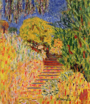 Pierre Bonnard – Escalier au mimosa (vers 1946)