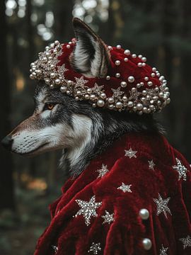 Wolf in het bos van haroulita