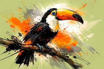 Toucan sur une branche