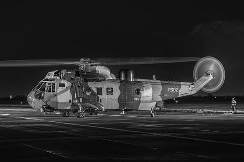 Belgian Air Force Sea King during nightshoot.