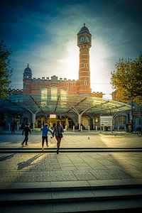 Fotografie Belgien Architektur - Eingang des Bahnhofs Gent-Sint-Pieters in Gent