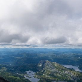 Panoramic view from Gaustatoppen in Norway by Matthias Korn