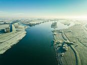 Zonsopgang over de IJssel in de IJsseldelta in de winter van Sjoerd van der Wal Fotografie thumbnail