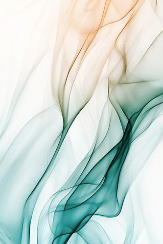 Vloeiende abstracte kleurcompositie