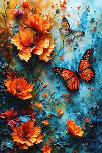 Blumen und Schmetterlinge