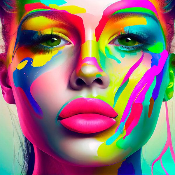 Women's Face Pop-Art. Volume 8 by Maarten Knops