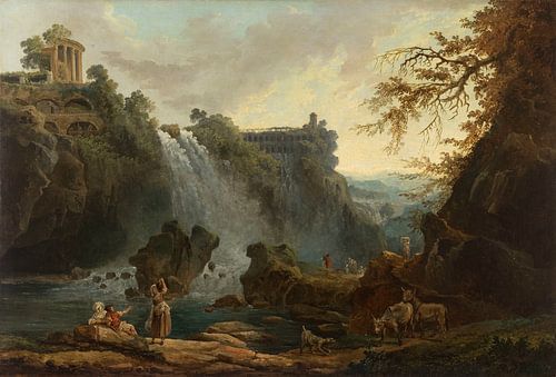 Hubert Robert, De watervallen van Tivoli