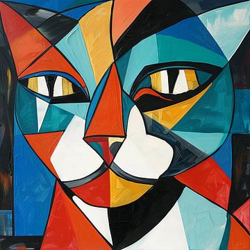 Kattenabstract van Poster Art Shop