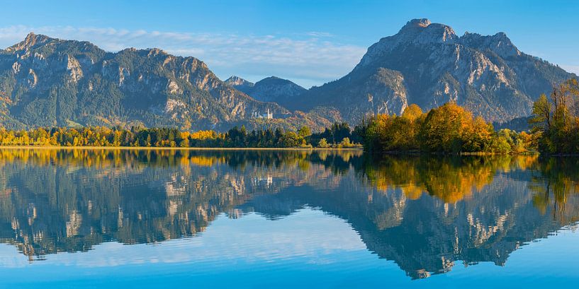 Forggensee en Neuschwanstein van Walter G. Allgöwer