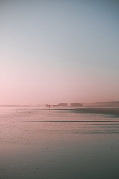 Soleil du soir plage Bretagne | Photo nature France | Photographie de voyage côte atlantique tirage  sur HelloHappylife