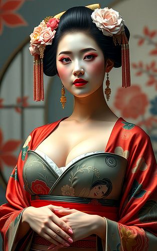 Portrait Japanese Geisha