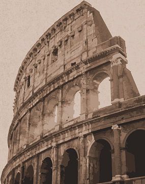 Colosseum Illustratie Rome Italië van Kjubik