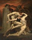 Dante et Virgile, William-Adolphe Bouguereau par Meesterlijcke Meesters Aperçu